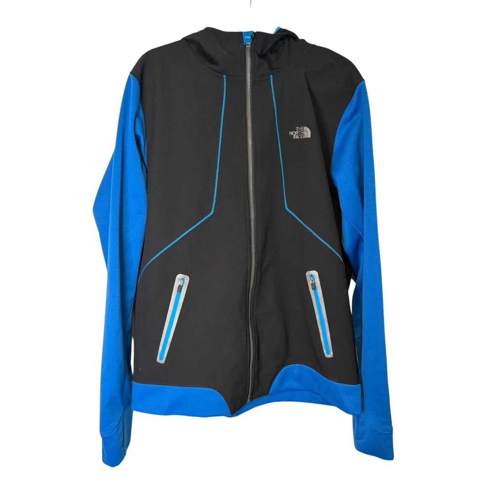 The North Face Kilowatt Jacket Mens Large Black Blue Mountain Athletics Hoodie